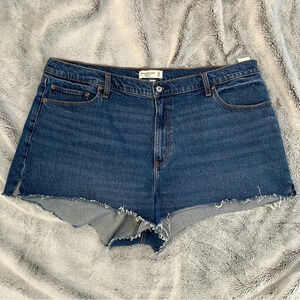 Abercrombie & Fitch The Mom Short High‎ Rise Curve Love 35/20 Jean Short New